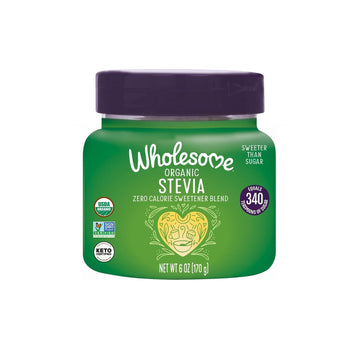 Wholesome Organic Stevia, Zero Calorie Sweetener Blend, Non Gmo & Gluten Free, 6 Oz Jar (Pack Of 1)