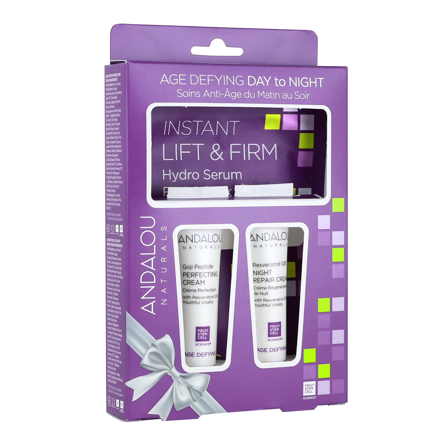 Andalou Naturals Age Defying Day To Night Gift Kit, 0.6 Fl Oz : Beauty & Personal Care