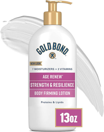 Gold Bond Age Renew Strength & Resilience Lotion, 13 Oz., With Proteins & Lipids For Aging & Mature Skin