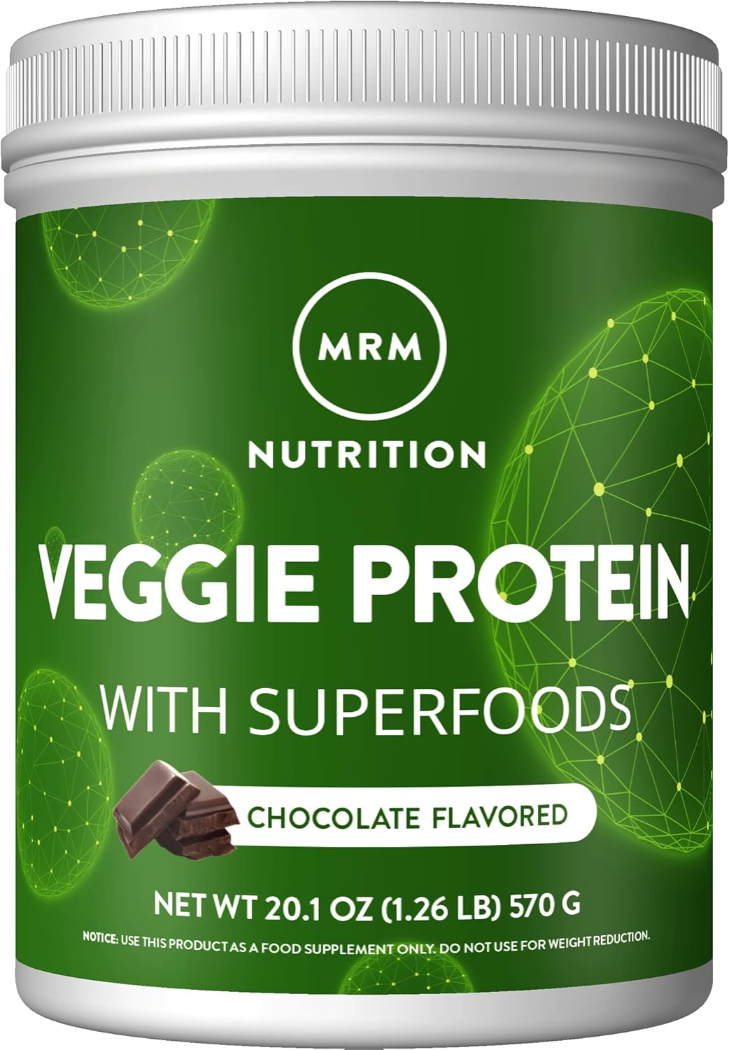 Mrm Nutrition Veggie Protein With Superfoods | Chocolate Flavored | 22G Complete Protein | Over 8.8G Essential Amino Acids | 13 Superfoods | With Omega 3S And Omega6S | Keto Friendly | 30 Servings