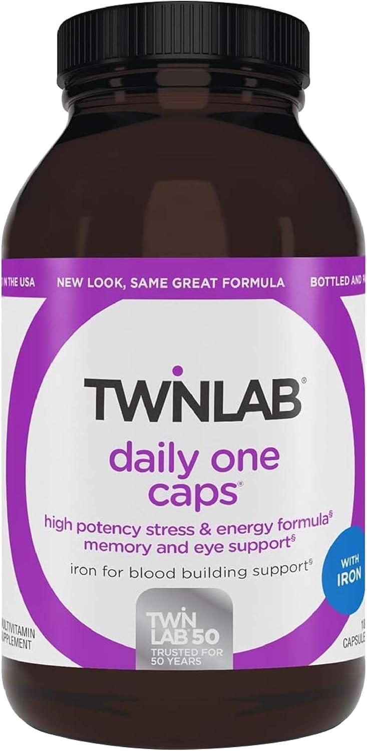 Twinlab Daily One Caps with Iron - Nutritional Supplement with Iron, Z