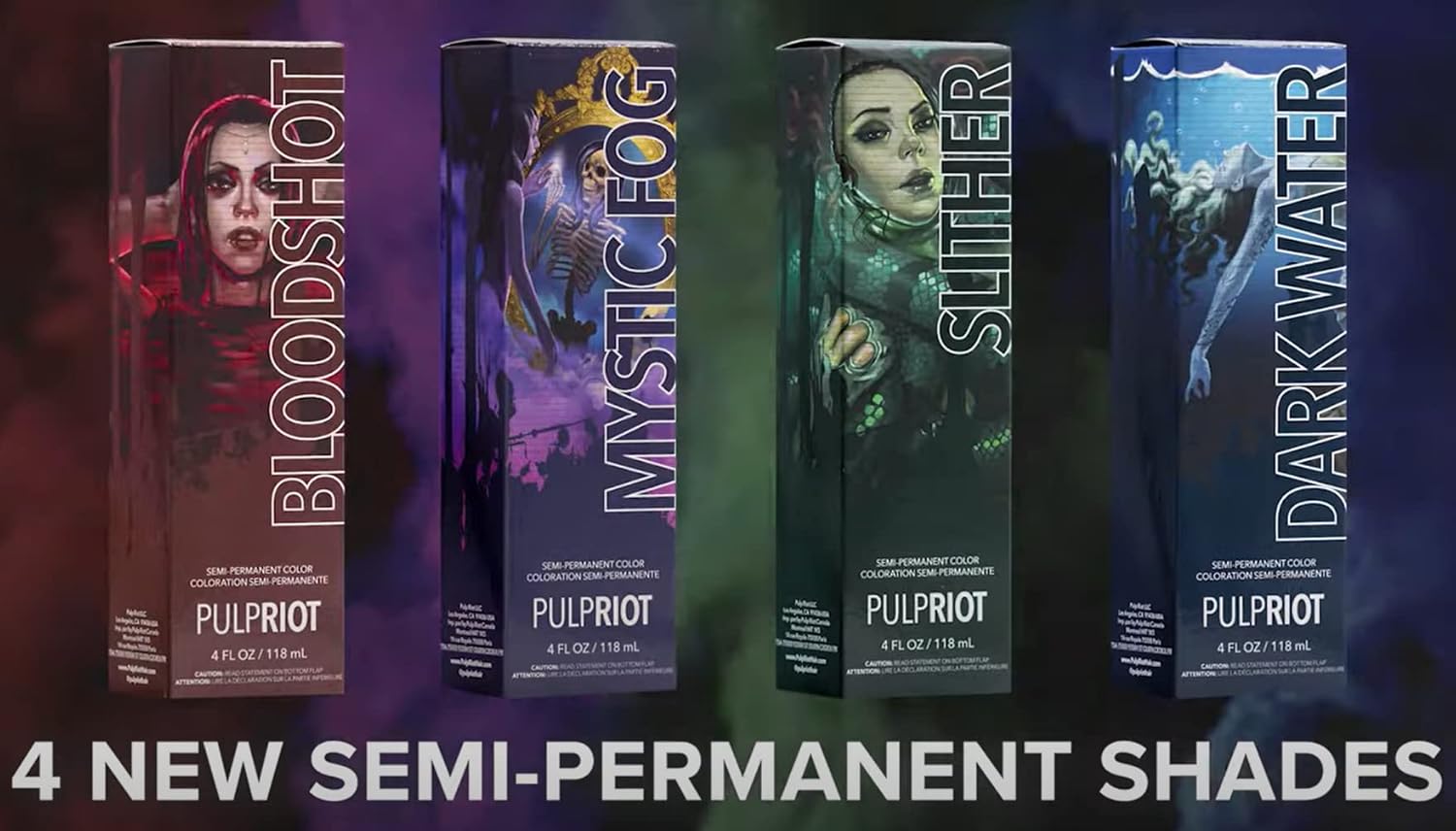 Pulp Riot Semi-Permanent Hair Color Shadow Collection 118Ml - Dark Water