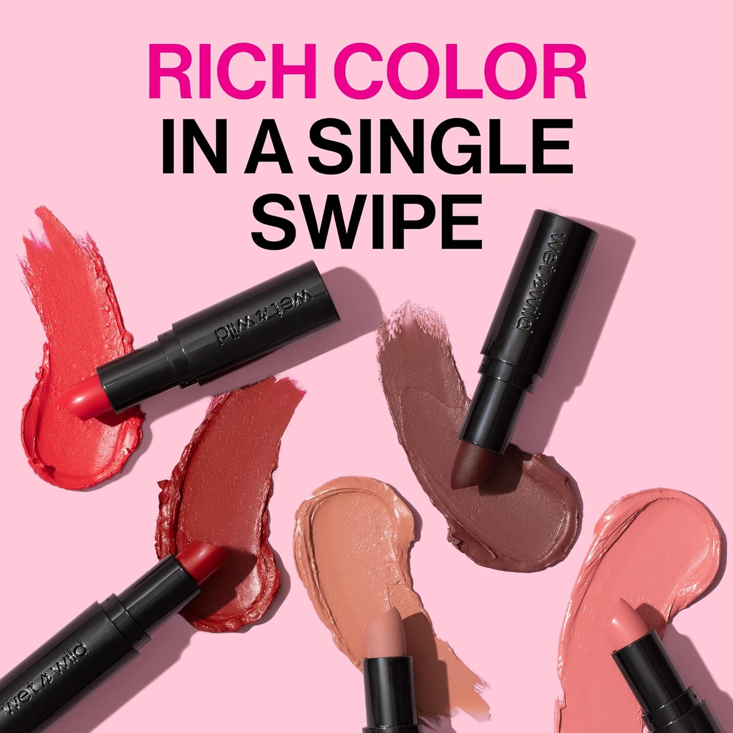 wet n wild Mega Last Matte Lip Color, Semi Matte Hyaluronic Acid Infused, Long Lasting Full Coverage for a Nourishing Pout, Cruelty-Free & Vegan - Cherry Picking : Beauty & Personal Care