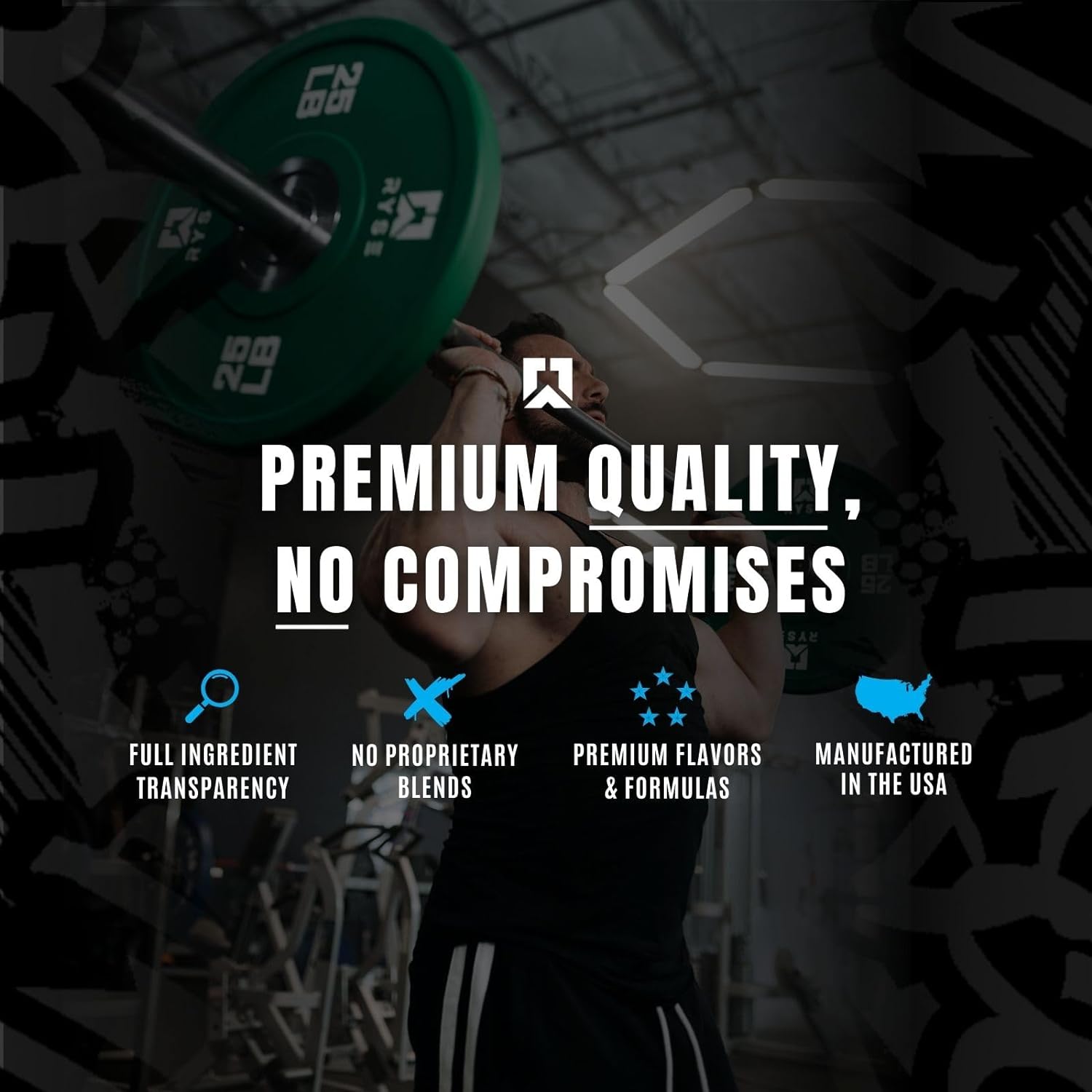 RYSE Up Supplements Project Blackout Pre Workout | Pump, Energy, and Strength | with Caffeine, Vitacholine, Nitrates, and Theobromine | 25 Servings (Mango Extreme) : Health & Household