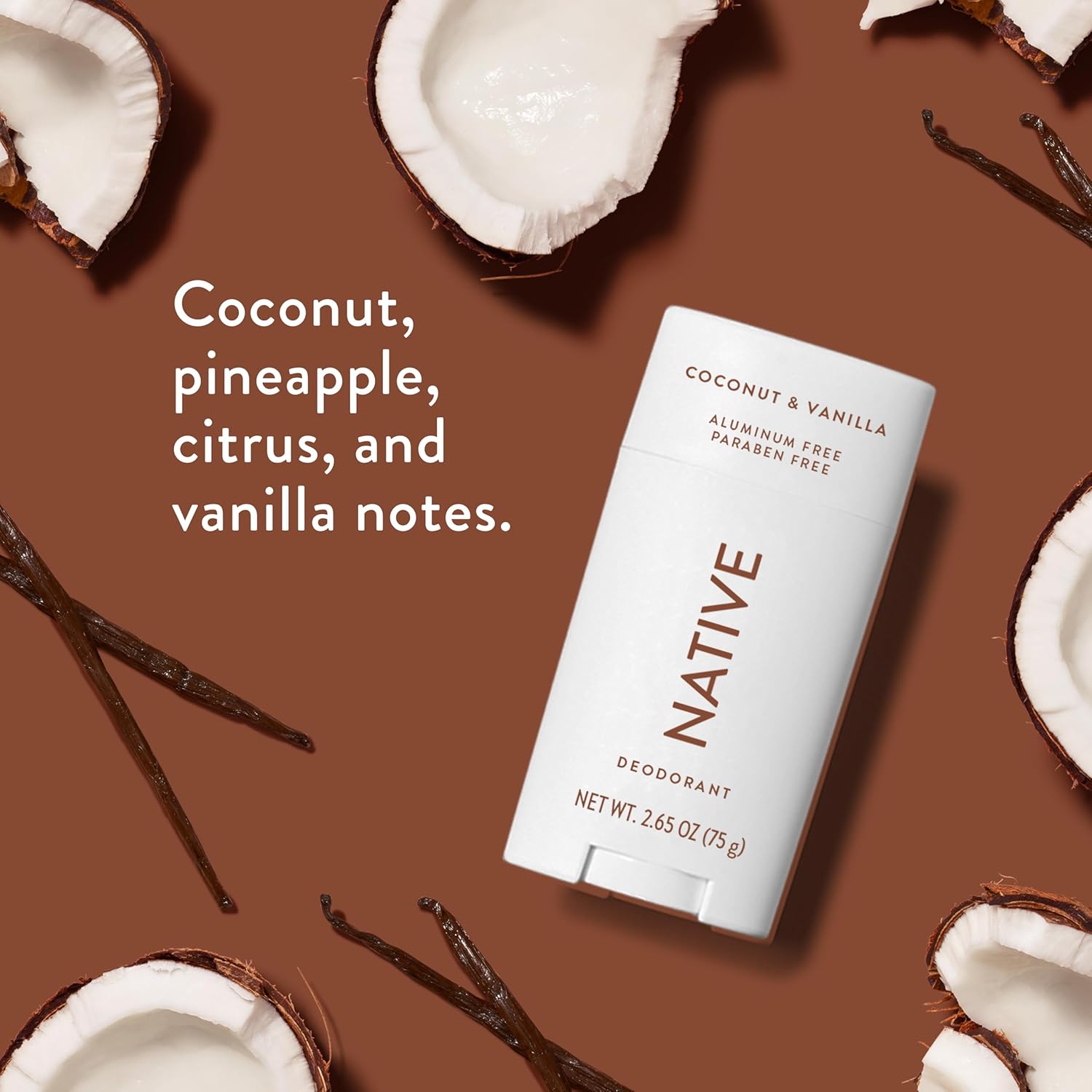Native Deodorant Womens & Men – Alcohol & Aluminium Free - Coconut & Vanilla Scent - Naturally Derived with Shea Butter, Coconut Oil & Baking Soda - 72 Hour Odor Control (3 Pack, 75ml Each) : Amazon.co.uk: Beauty