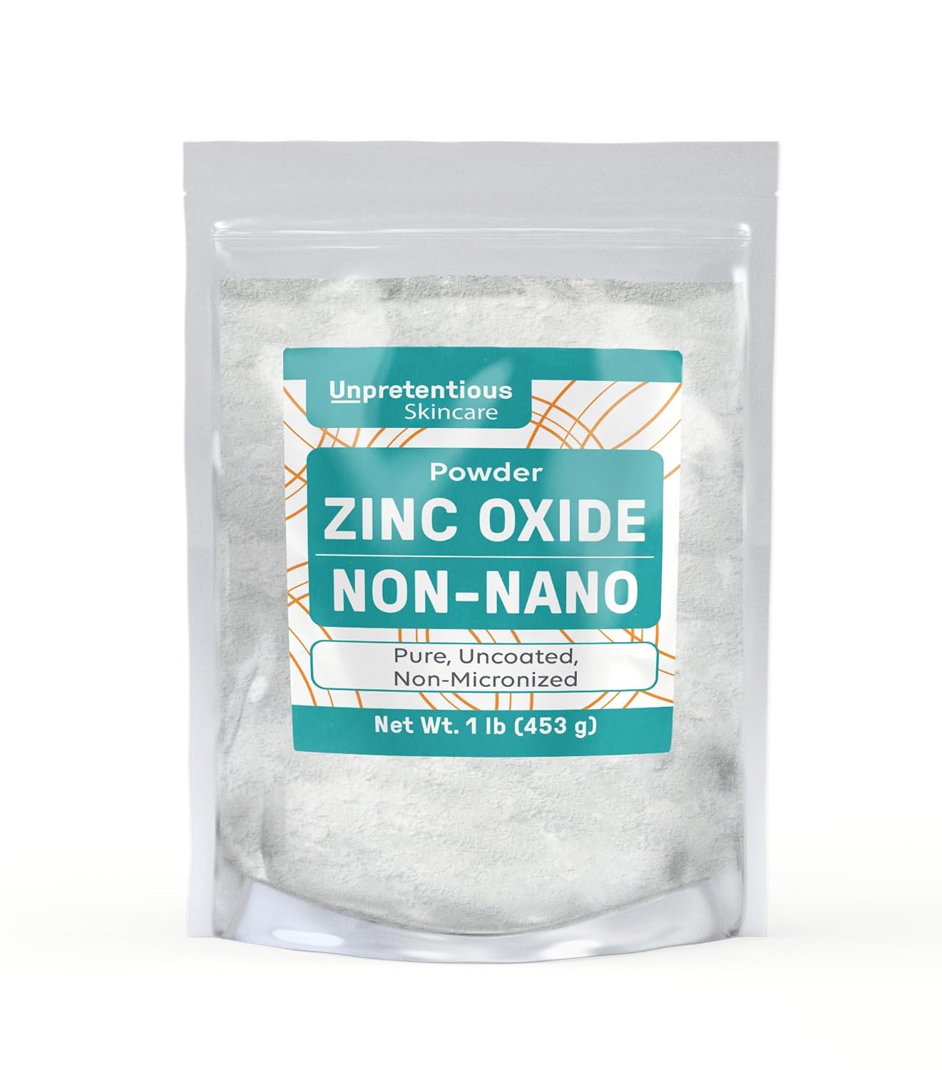 Unpretentious Non-Nano Zinc Oxide, Pure & Uncoated, Convenient Resealable Bag For Storage (1 Pound)