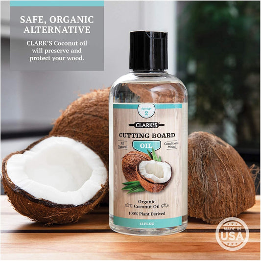 CLARK'S Coconut Oil and Wax Cutting Board Care | Cutting Board Care