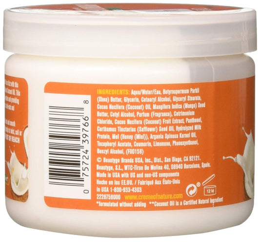 Creme Of Nature Hydrating Curling Cream, Coconut Milk Detangling And Conditioning Formula For Normal Hair, 11.5 Oz