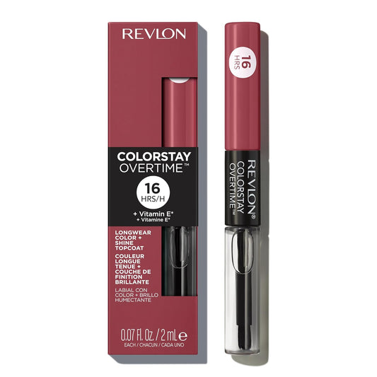 Revlon Liquid Lipstick With Clear Lip Gloss, Colorstay Overtime Lipcolor, Dual Ended With Vitamin E, 380 Always Sienna, 0.07 Fl Oz (Pack Of 1)