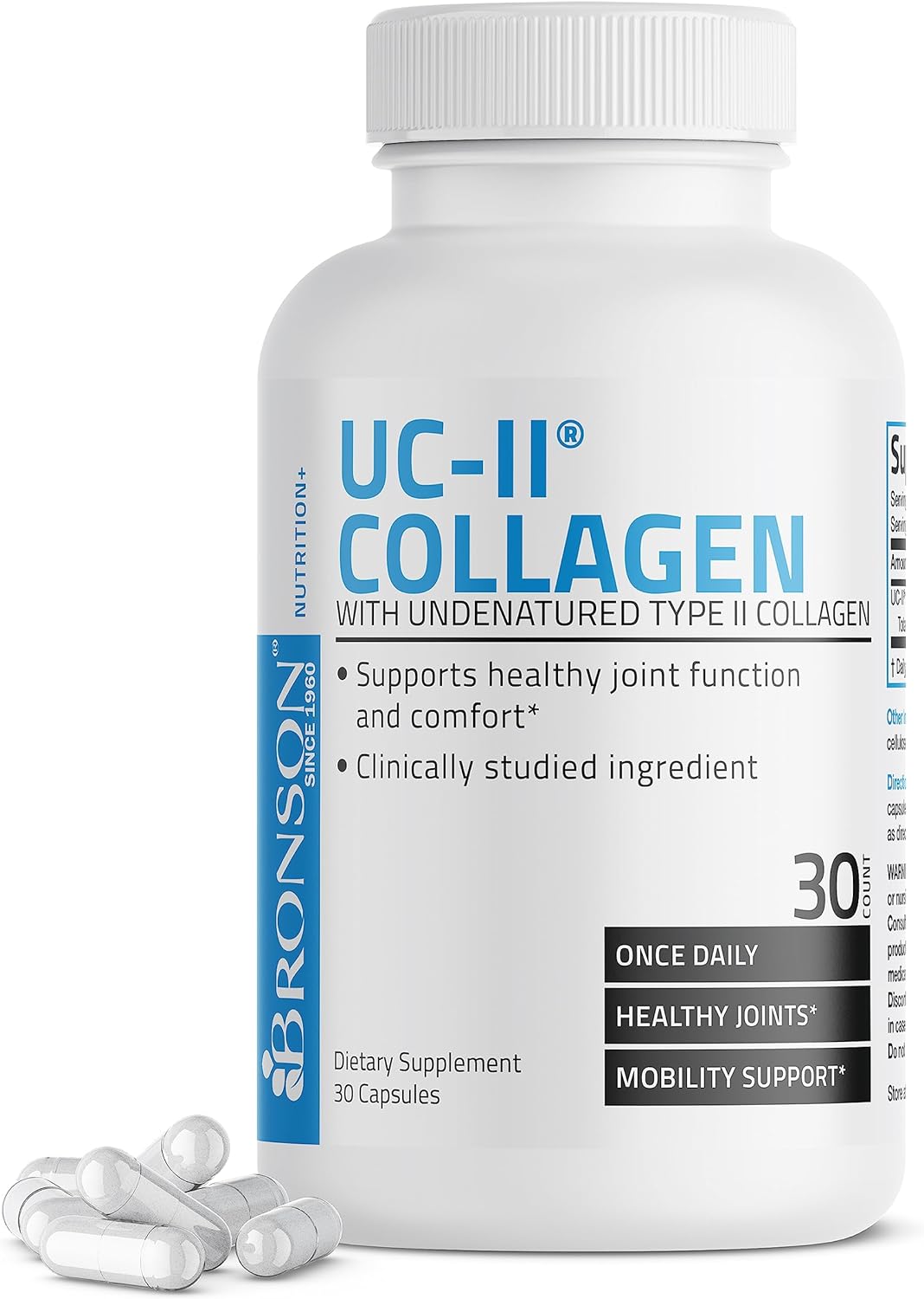 Bronson Uc-Ii Collagen With Undenatured Type Ii Collagen, 30 Capsules