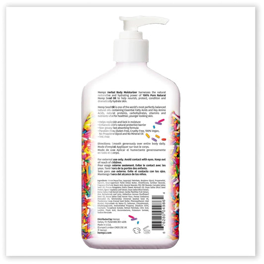 Hempz Body Lotion - Blackberry & Lemongrass Daily Moisturizing Cream, Shea Butter Hand And Body Moisturizer - Hemp Lotion - Skin Care Products, Hemp Seed Oil - Mini, 2.25 Oz