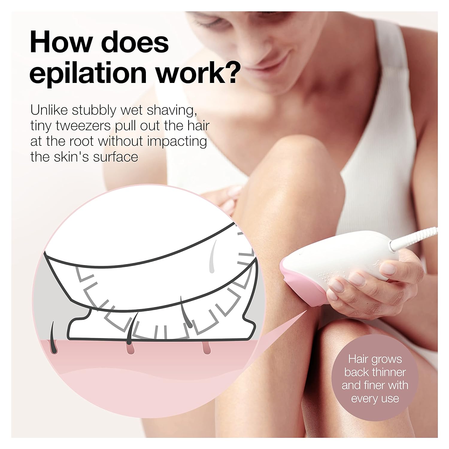 Braun Epilator Silk-epil 3 3-270, Hair Removal Device, Epilator for Women, Shaver & Trimmer, Hair Removal : Beauty & Personal Care