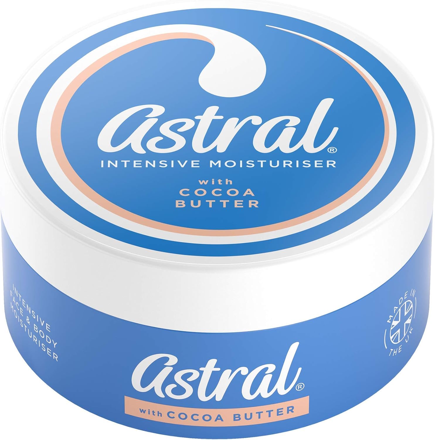 Astral Face & Body Intensive Moisturiser Cream With Cocoa Butter 200Ml
