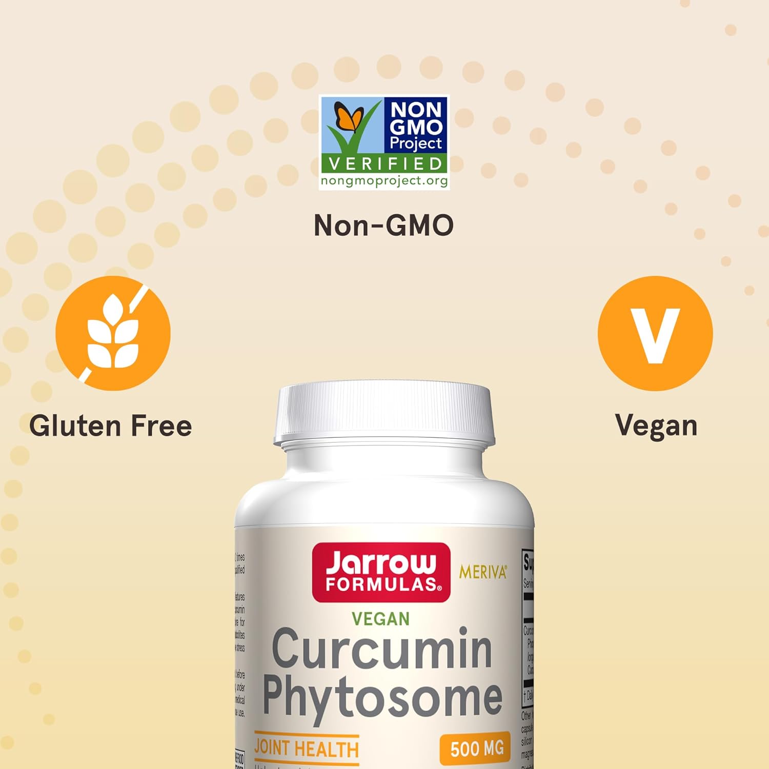 Jarrow Formulas Curcumin Phytosome 500 mg - 60 Veggie Capsules - Formulated with Meriva - Antioxidant Support Supplement - Joint Health & Support - 60 Servings : Health & Household