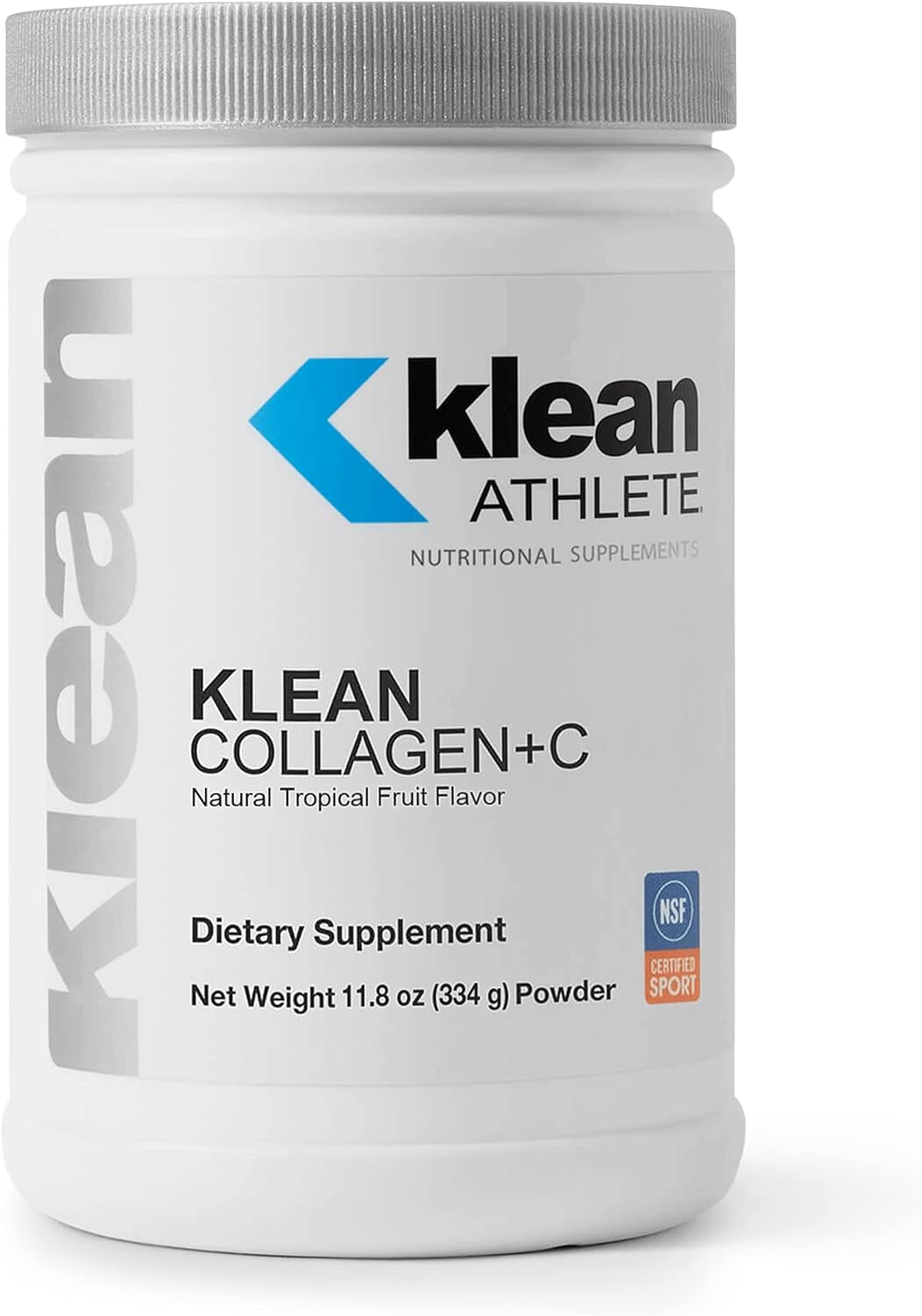 Klean Athlete Klean Collagen+C | Supports Musculoskeletal Health To Help Optimize Performance And Mobility | 11.8 Ounces | Natural Tropical Fruit Flavor