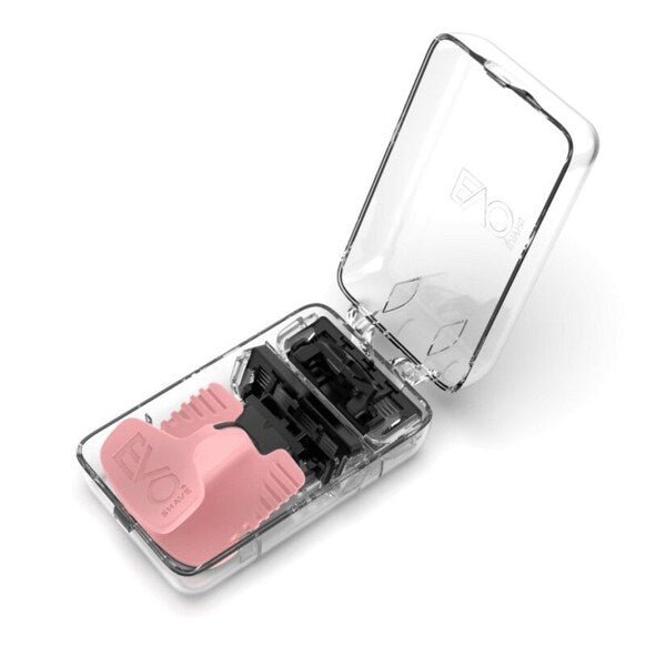 Evoshave Series 3 System Razor Starter Pack In Powder Pink