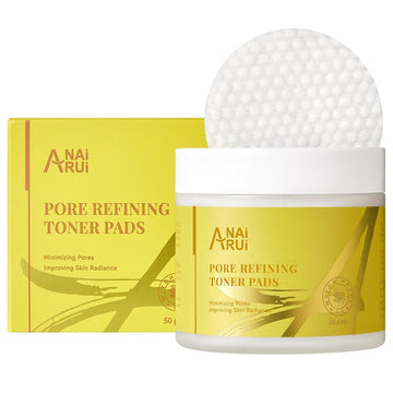 Anai Rui Pore Minimizing Pads, With Witch Hazel, Pha, Salicylic Acid, Niacinamide, Facial Toner Pads For Exfoliation And Minimizing Pores, Improving Skin Tone, Face Exfoliating Pads 50 Pads