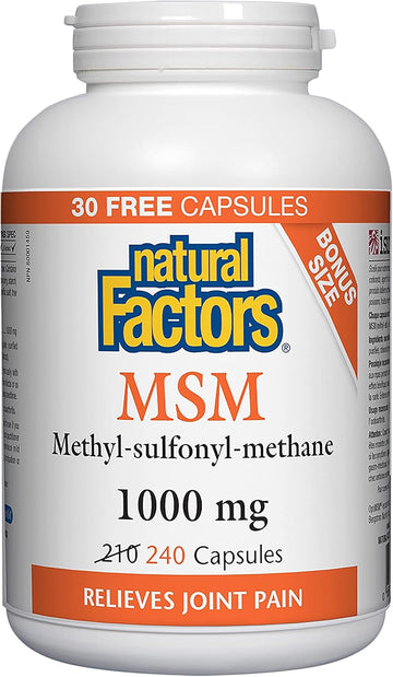 Natural Factors Msm 1000Mg 240Ct, 240 Ct