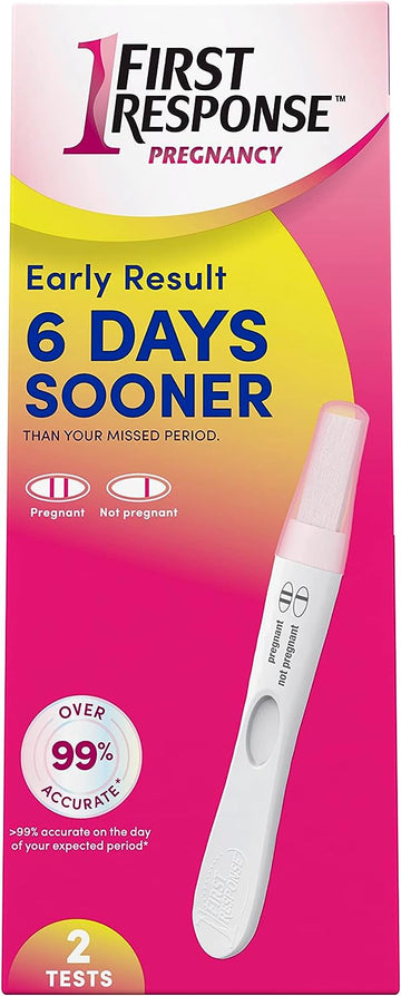 First Response Early Result Pregnancy Test, 2 Pack (Packaging & Test Design May Vary)