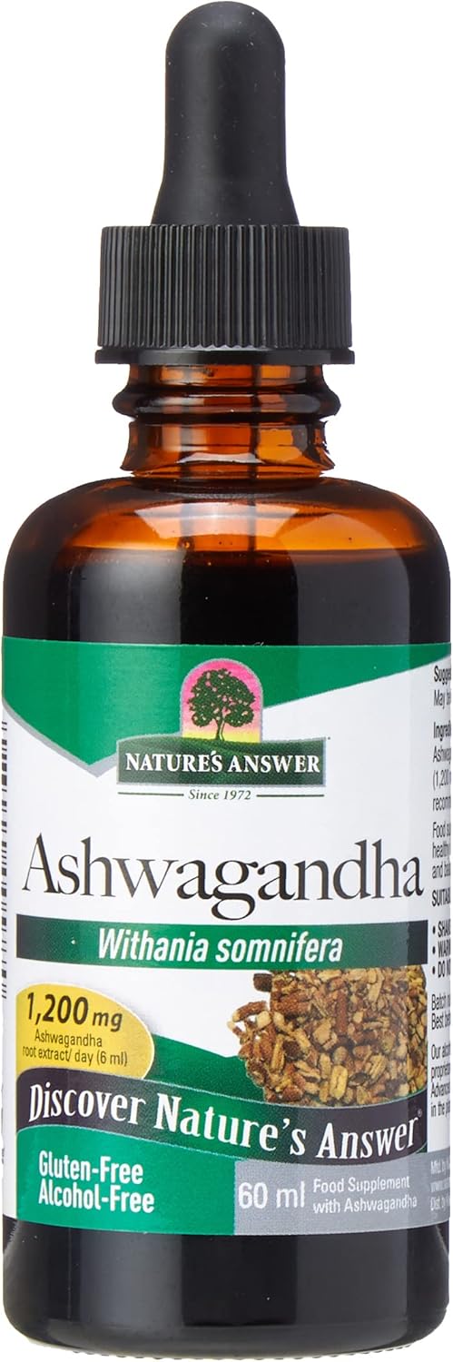 Nature'S Answer Ashwagandha Root | Herbal Supplement Maintain Healthy Immune Function | Supports Body Against Stress | Gluten-Free, Alcohol-Free & Vegan 2