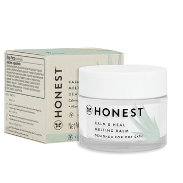 Honest Beauty Calm + Heal Melting Balm For Dry + Sensitive Skin | Allantoin + Calming Phyto-Blend | Vegan + Cruelty Free | 1.7 Oz