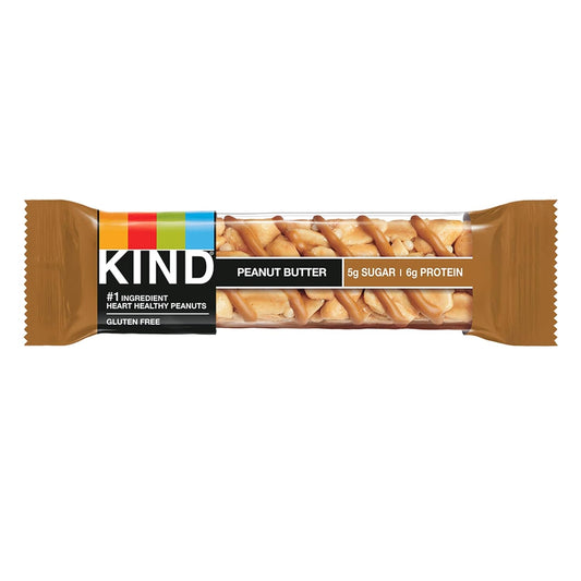 Kind Nut Bars, Peanut Butter, 1.4 Ounce - 12 Count (Pack Of 1), Gluten Free, 5G Sugar, 6G Protein