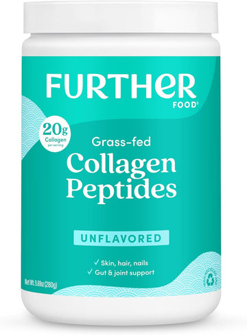 Further Food Collagen Peptides Powder Supplement, 113 Servings (32Oz)