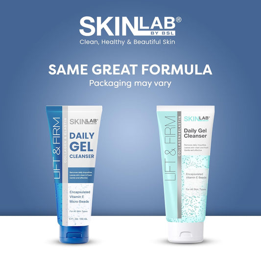 Skin Lab Lift & Firm Face Wash Gel Cleanser - Removes Impurities With Extra Burst Of Vitamin E - 4 Fl. Oz. (120 Ml)