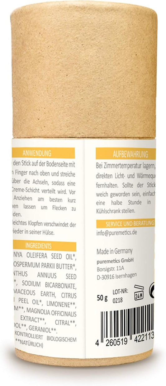 Puremetics Deodorant Stick "Lemon"