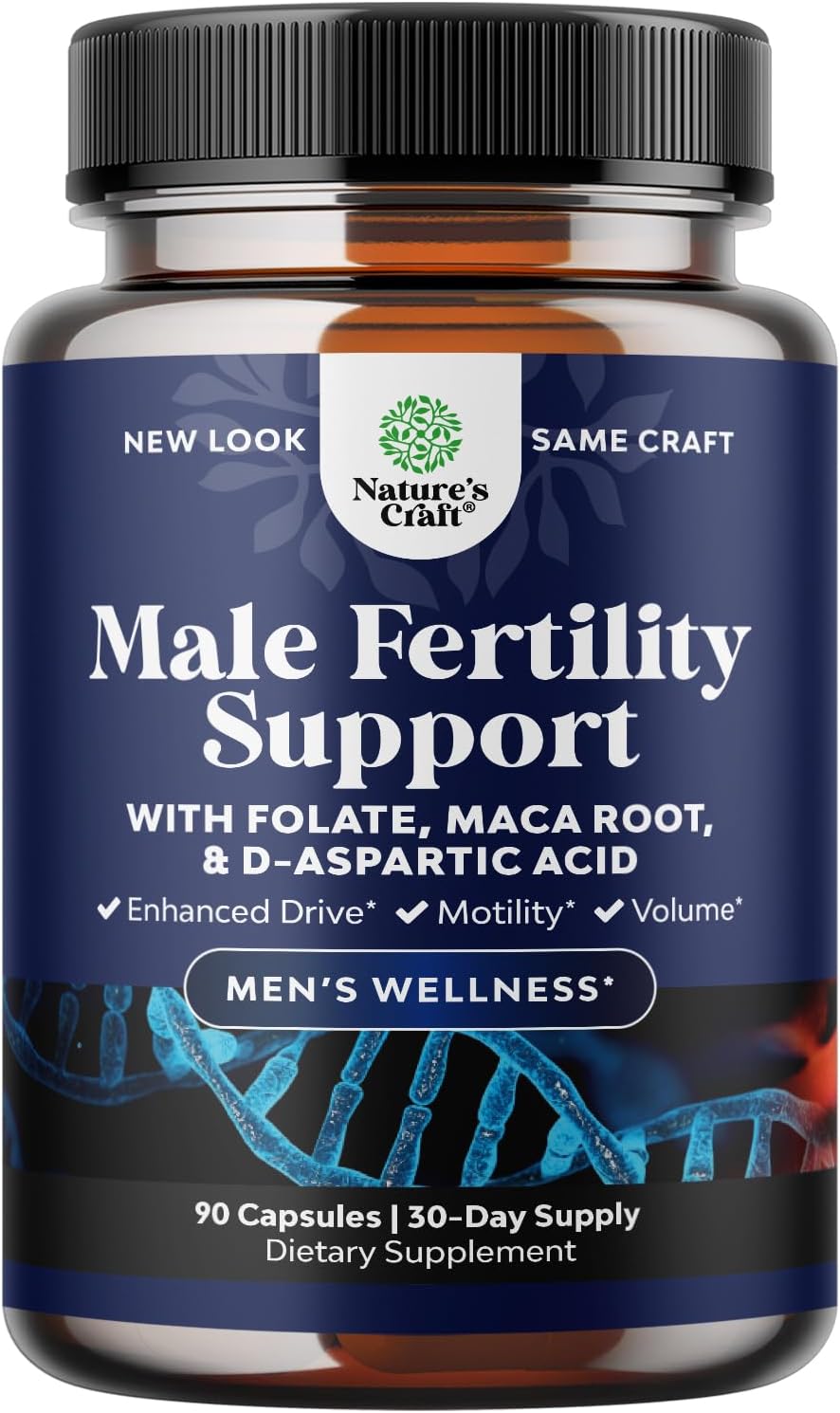 Prenatal Multivitamin for Male Fertility - with L-Arginine, D-Aspartic Acid, Maca Root for Enhanced Motility, Volume, Potency - 90 Capsules
