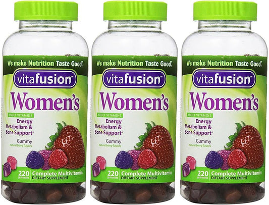 Womens Complete Natural Berry Flavors, 220 Gummies, 3 Pack : Health & Household