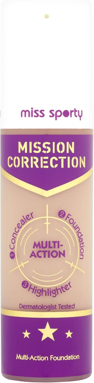 Miss Sporty Mission Correction Foundation, 30 Ml, Ivory