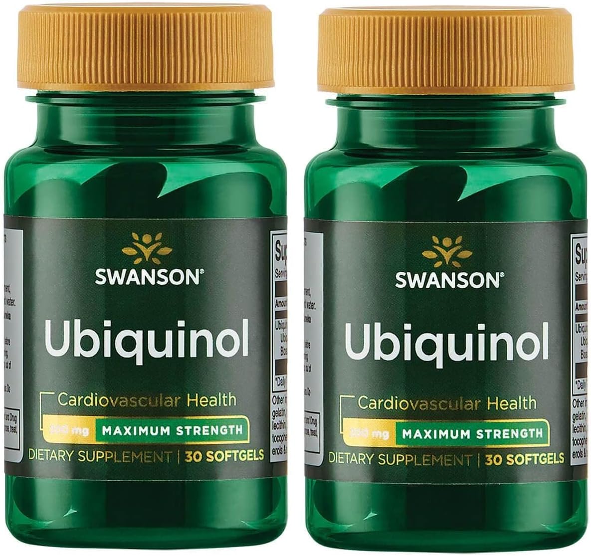 Swanson Maximum Strength Ubiquinol 200 Milligrams 30 Sgels (2 Pack)