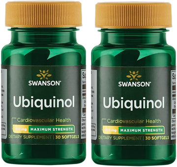 Swanson Maximum Strength Ubiquinol 200 Milligrams 30 Sgels (2 Pack)