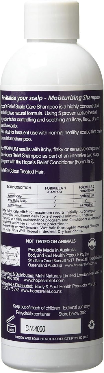 Hope'S Relief, Hair Shampoo For Dry Scalp, Psoriasis Treatment, Eczema Shampoo And Itchy Scalp Treatment 200Ml