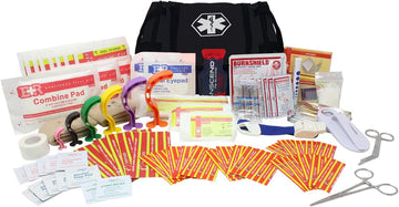 Ever Ready First Aid Ems First Responder Fully Stocked Trauma First Aid Kit – Black