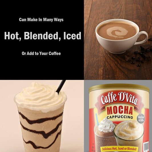 Caffe D’Vita Mocha Cappuccino 4 Lb. Can (64 Oz.)