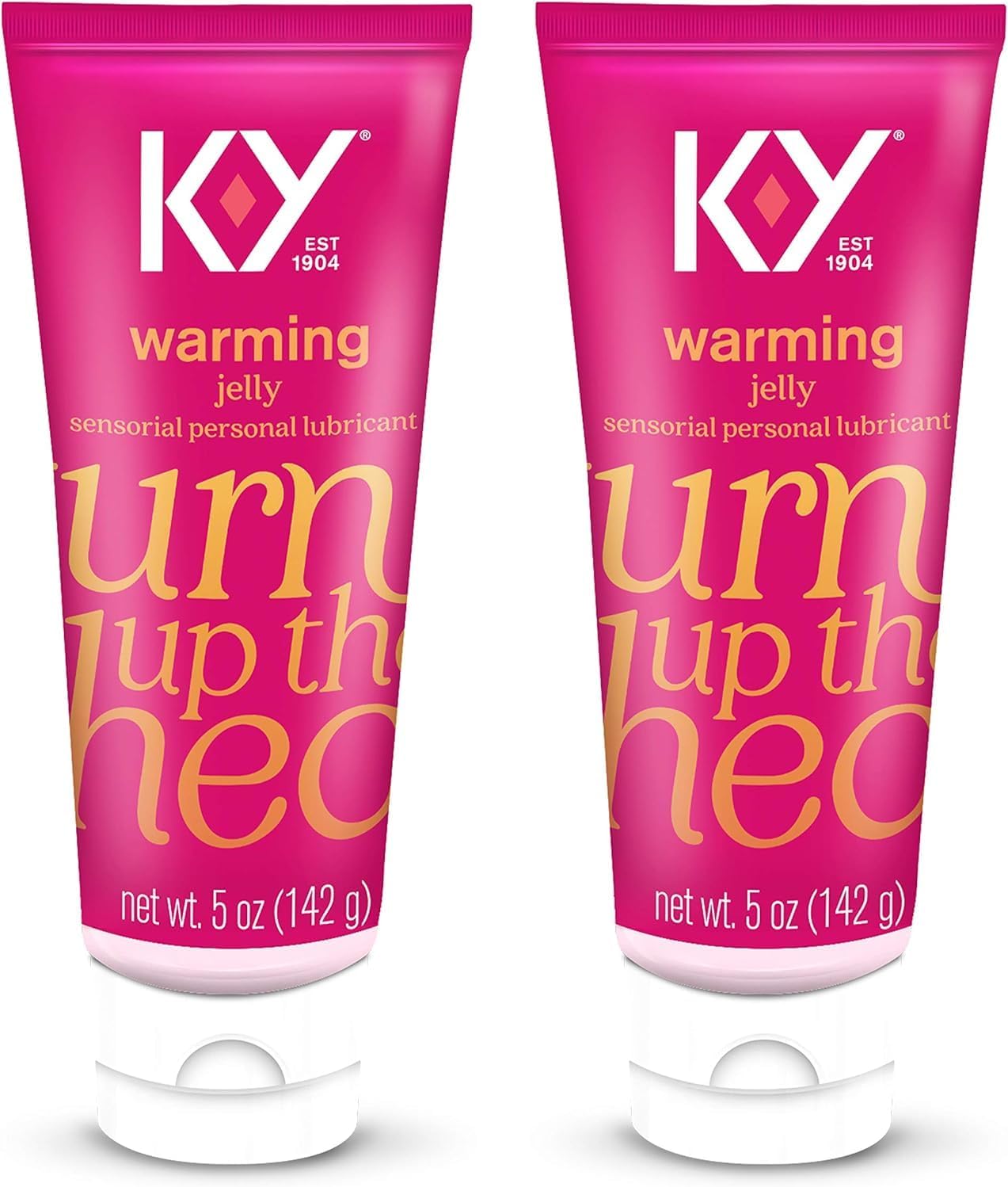 K-Y Warming Jelly Lube, Sensorial Personal Lubricant, Glycol Based Formula, Safe To Use With Latex Condoms, For Men, Women And Couples, 5 Fl Oz (Pack Of 2)