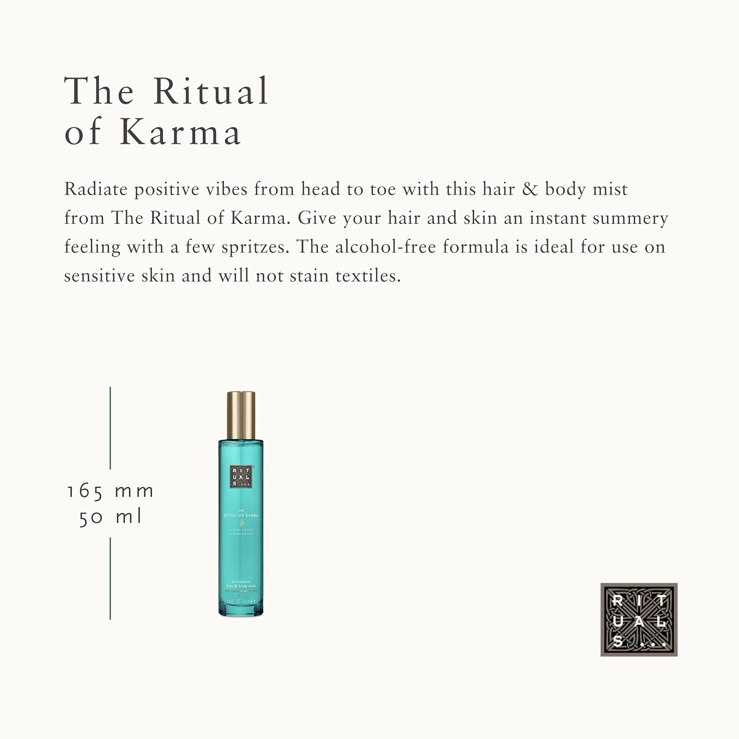 Rituals Karma Soothing Hair & Body Mist - Body Spray With Holy Lotus & White Tea - 1.6 Fl Oz : Beauty & Personal Care