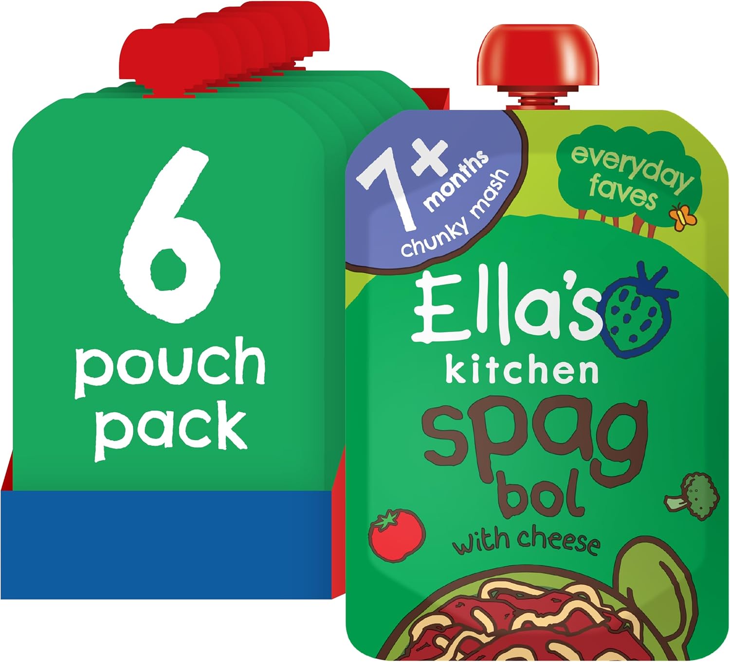 Ellas Kitchen Squashed Squishy Fishy Cakes With Parsley, 130G (Pack Of 6)