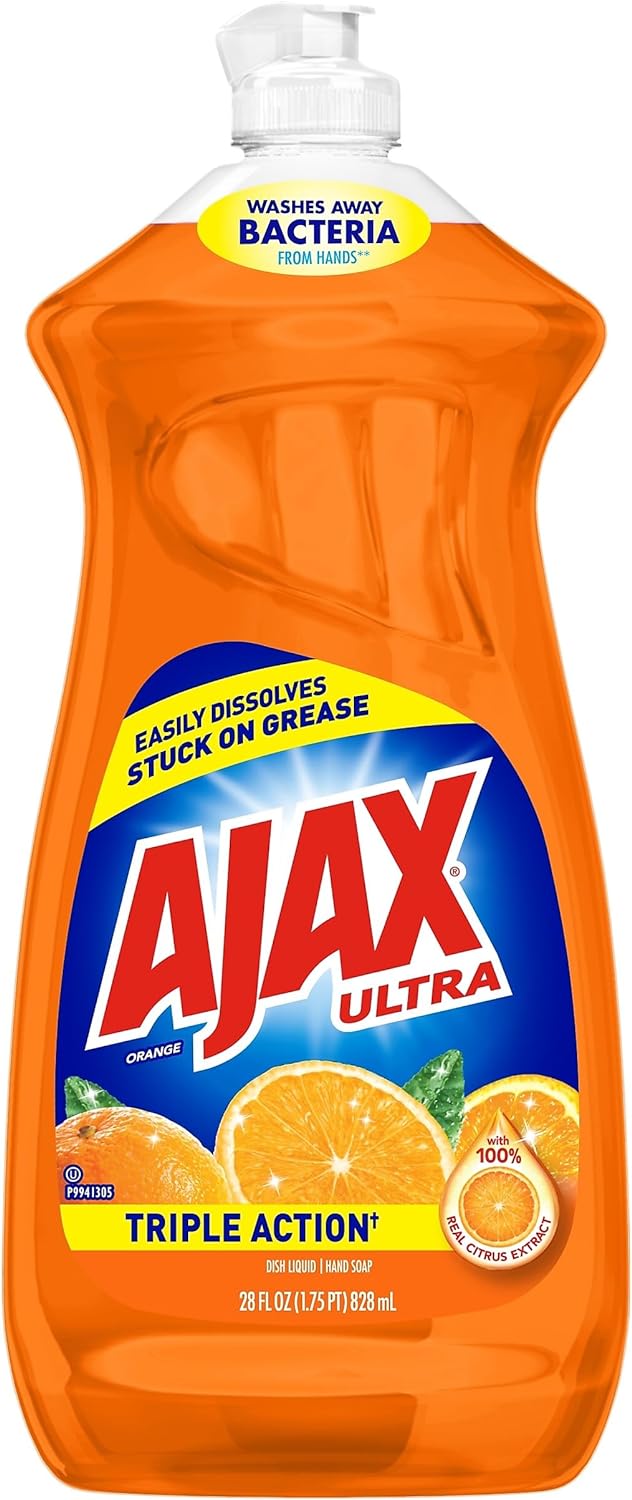 Ajax Triple Action Dish Liquid-Orange - 28 oz