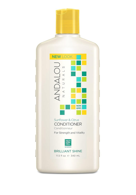 Andalou Naturals Sunflower and Citrus Brilliant Shine Conditioner, 11.5 Ounce : Standard Hair Conditioners : Beauty & Personal Care