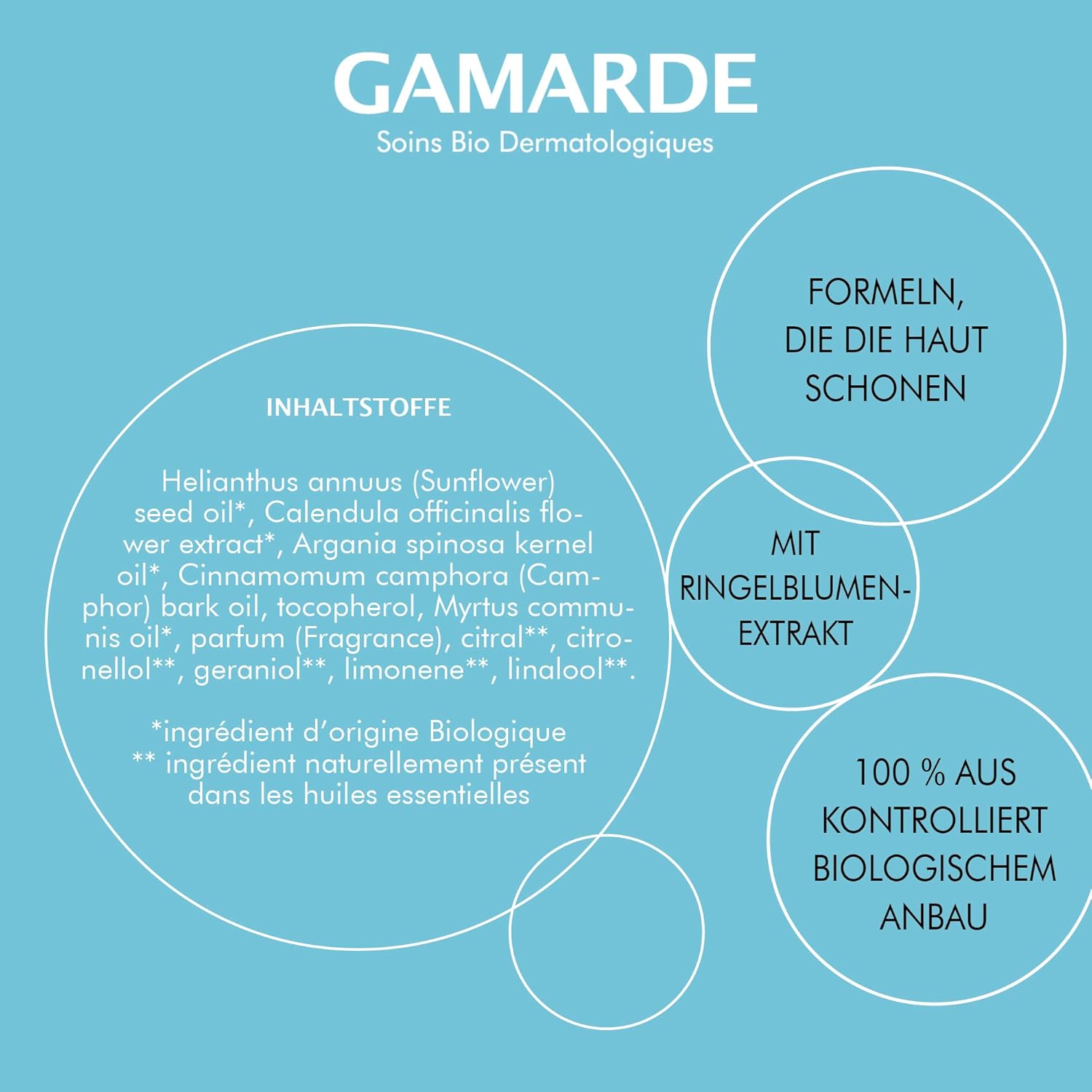 Gamarde Organic Cosmetics: Eye Make-Up Remover I Eye Makeup Gentle Cleansing I Vegan Eye Makeup Remover I Eye Makeup Remover I Eye Makeup Remover Natural Cosmetics I Makeup Removal I 30 Ml