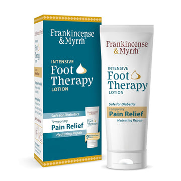Frankincense & Myrrh Foot Pain Relief Cream – Intensive Foot Therapy Lotion for Neuropathy, Diabetic Foot Pain & Restless Leg Support – 4 oz