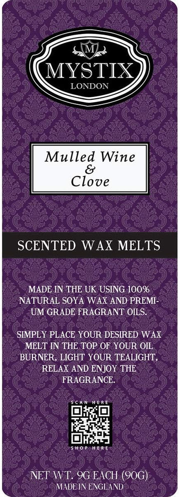 Mystix Mulled Wine & Clove Wax Melt x 5, 90g