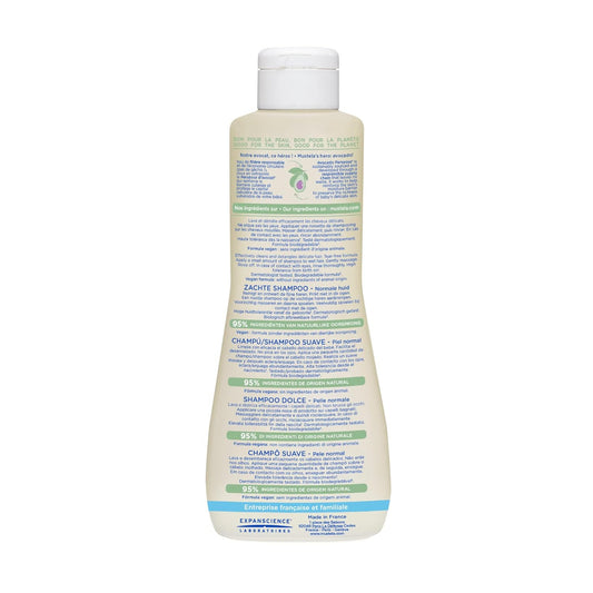 Mustela Baby Gentle Shampoo With Natural Avocado - Hair Care For Kids Of All Ages & Hair Types - Tear-Free & Biodegradable Formula - Various Sizes - 1 Or 2-Pack