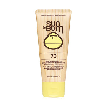 Sun Bum Original SPF 70 Sunscreen Lotion | Vegan and Hawaii 104 Reef Act Compliant (Octinoxate & Oxybenzone Free) Broad Spectrum Moisturizing UVA/UVB Sunscreen with Vitamin E | 3 oz