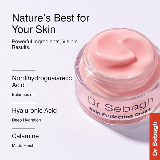 Skin Perfecting Cream [For Oily Skin] - Light Weight Water Cream Moisturizer For Oil Control & Mattyfing - Vitamin B5 & Glycerin Skin Barrier Repair Moisturizer Oil Free - (1.7 Fl Oz)