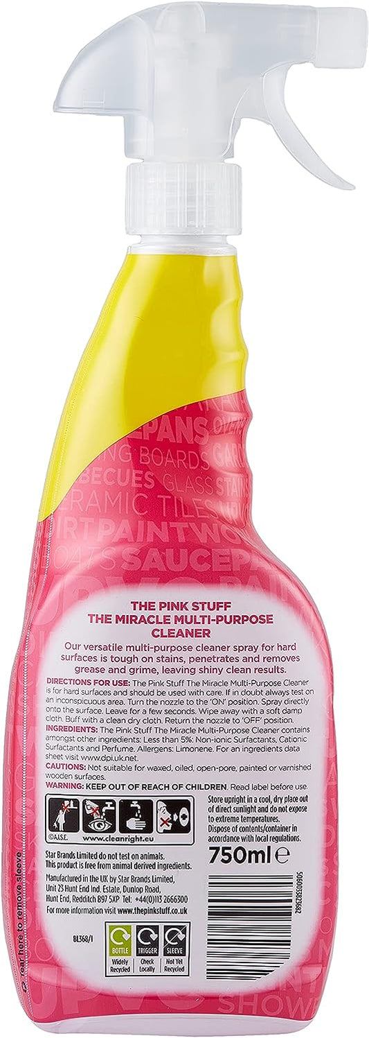 Stardrops - The Pink Stuff - The Miracle Multi-Purpose Cleaner Spray- 25.36 Fl Oz