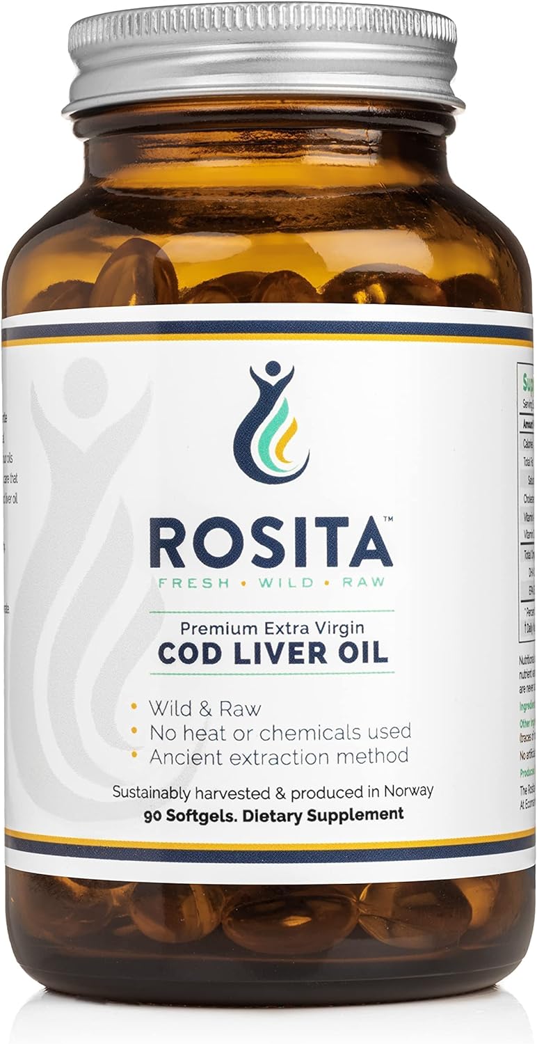 Rosita Extra Virgin Cod Liver Oil Softgels, 90 count